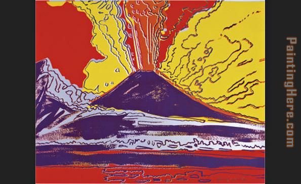 Mount Vesuvius painting - Andy Warhol Mount Vesuvius art painting